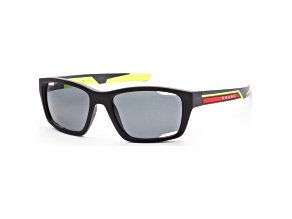 Prada Men's Linea Rossa 57mm Matte Black Sunglasses | PS-04YS-17G02G