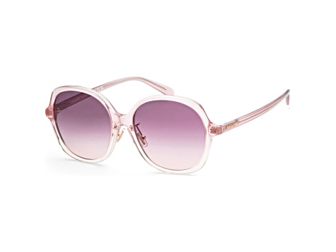 Coach Women's Fashion 58mm Transp Pink Gradient Sunglasses|HC8360F-57387W-58