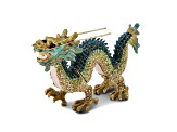 Bejeweled CHI Chinese Dragon Necklace with Trinket Box