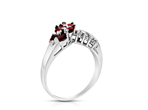 0.59ctw Ruby and Diamond Ring in 14k White Gold