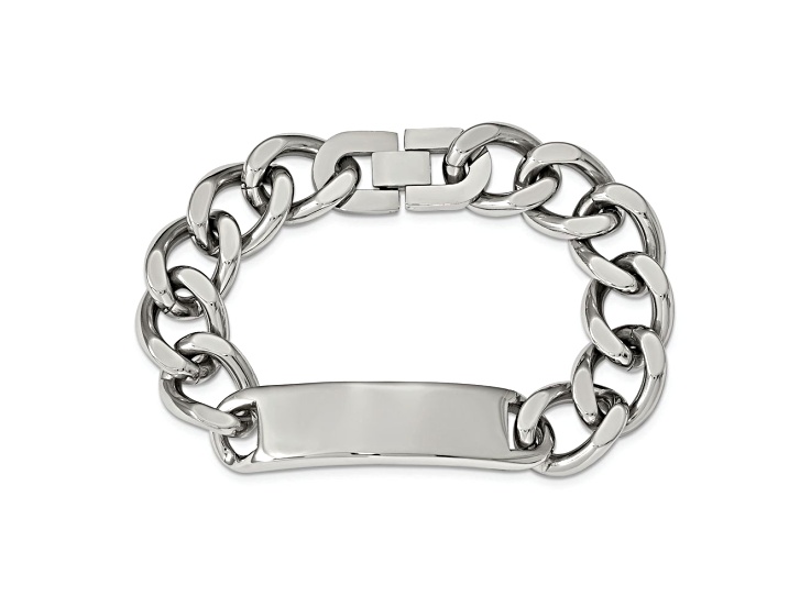 Stainless Steel Polished 8.75 Inch ID Bracelet