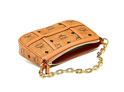 MCM Mini Aren in Cognac Shoulder Handbag - 1CGSKA | JTV