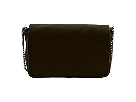 Alexander McQueen Army Green Nylon Graffiti Skull Shoulder