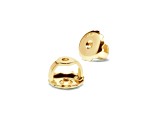 White Cubic Zirconia 14k Yellow Gold Studs With Velvet Gift Box 2.00ctw