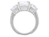 Judith Ripka 14.60ctw Bella Luce® Diamond Simulant Rhodium Over Sterling Silver Statement Ring