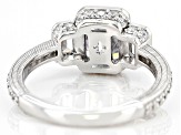 Judith Ripka 6.90ctw Bella Luce® Diamond Simulant Rhodium Over Sterling Silver Ring