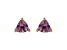 Trillion Lavender Amethyst Stud Earrings 2 CTW