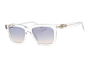 Guess Crystal Clear Frame / Gradient Blue Lenses Sunglasses
