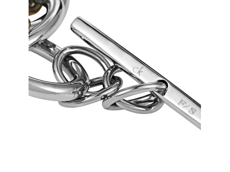 Calvin Klein Forward Rose Gold Tone and Silver Tone Stainless Steel Bracelet