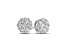 0.75cttw Diamond Cluster Earring set in 14k White Gold