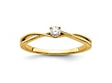 14K Yellow Gold First Promise Diamond Promise/Engagement Ring 0.11ctw