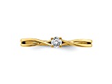 14K Yellow Gold First Promise Diamond Promise/Engagement Ring 0.11ctw