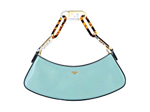 Fendi O'Lock Swing Tiffany Blue Calf Leather Small Hobo Shoulder Bag