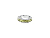 Judith Ripka 2.94ctw Baguette Canary Bella Luce Diamond Simulant Rhodium Over Sterling Silver Ring