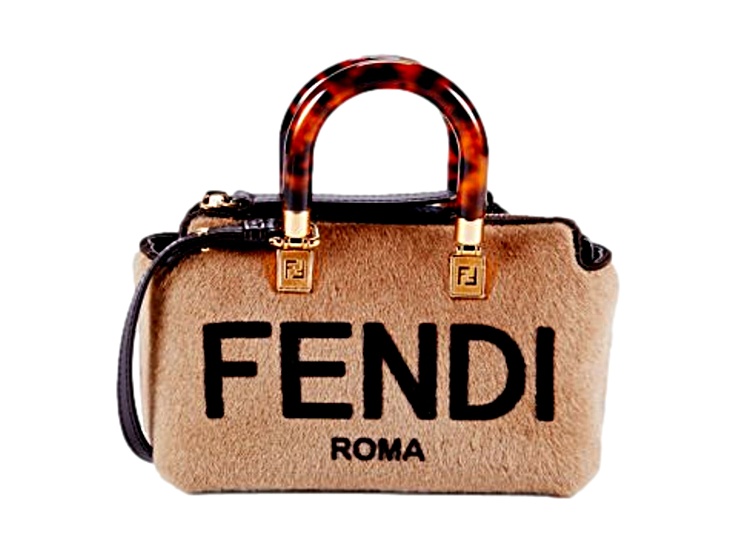 本日限定値下げ！！FENDI ROMA ボディバッグ ブラウン・イエロー Fendi Roma 2Way Vitello Embossed Yellow Leather Crossbody