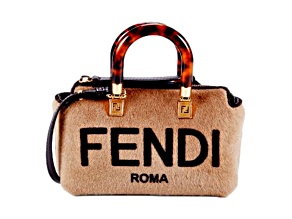 Fendi Roma By The Way Lamb Fur Mini Cross Body Bag