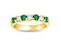 0.75ctw Emerald and Diamond Band Ring in 14k Yellow Gold