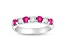 0.75ctw Ruby and Diamond Band Ring in 14k White Gold