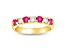 0.75ctw Ruby and Diamond Band Ring in 14k Yellow Gold