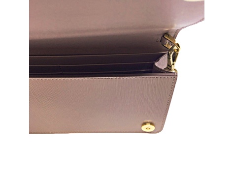 Prada Cipria Beige Vitello Move Leather Small Wallet on