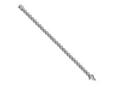 14K White Gold Lab Grown Diamond Circle Link Bracelet