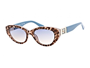 Guess Blue Cat eye Frame / Gradient Blue Lenses Sunglasses