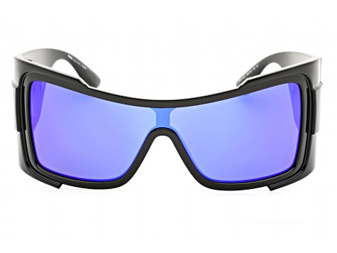 Versace Black Frame / Blue Green Mirrored Lenses Sunglasses  display picture 1
