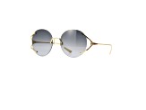 Gucci Gold 57 mm Gradient Women's Sunglasses GG0645S-001 57