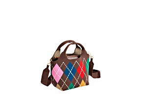 Robbie Argyle Mini Tote, Brown