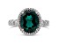 Judith Ripka Emerald Simulant & Bella Luce® Diamond Simulant Rhodium Over Sterling Silver Ring