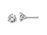 Rhodium Over 14K Gold Certified Lab Grown Diamond 1 1/2ct. VS/SI GH+, 3 Prong Stud Earrings