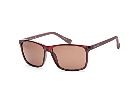 Calvin Klein Men's Fashion 58mm Crystal Oxblood Sunglasses | CK19568S-601