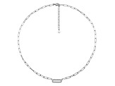 White Cubic Zirconia Rhodium Over Sterling Silver Necklace (0.462 ctw DEW)