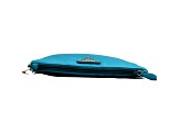 Prada Tessuto Turquoise Nylon Cosmetic Case Wristlet Clutch Bag