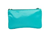 Prada Tessuto Turquoise Nylon Cosmetic Case Wristlet Clutch Bag