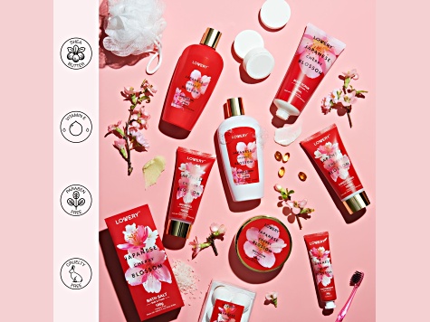 Lovery Home Spa Kit Gift Set – Japanese Cherry Blossom Bath Set - 25 Pc ...
