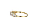 White Cubic Zirconia 18K Yellow Gold Over Sterling Silver Ring 2.90ctw