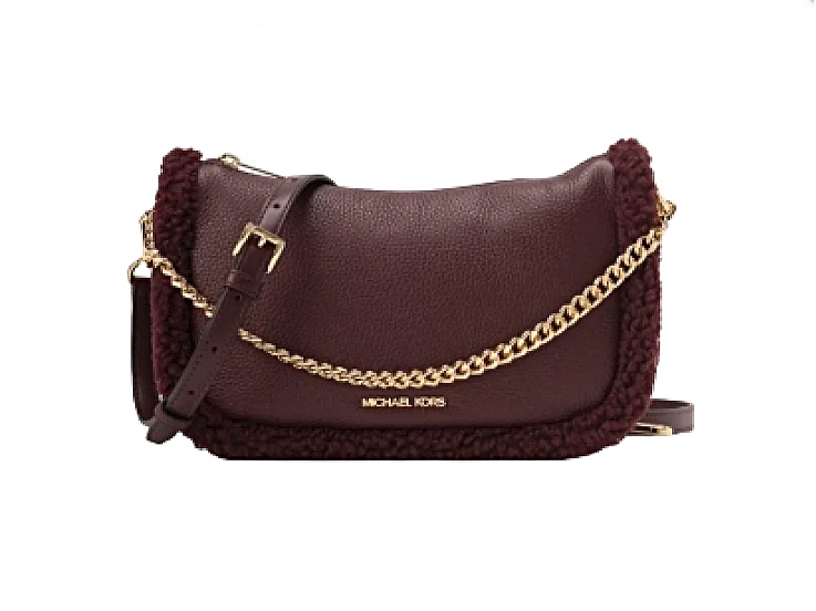 Michael Kors Carmela Medium Pebbled Leather Convertible Crossbody
