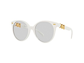 Versace Women's Fashion 55mm White Sunglasses|VE4442-314-M3-55