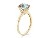 Mystic Fire® Blue 10K Yellow Gold Ring 2.05ct