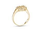 0.20ctw Diamond Heart Shaped Ring in 14k Yellow Gold