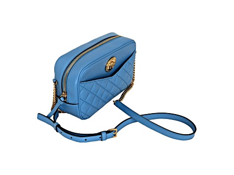 ショルダーバッグ・ポシェット VERSACE  Crossbody Bags Women Fabric Blue/Flamingo versace-la-medusa-blue-quilted
