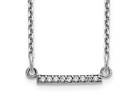 Necklace- 10K white gold with real orders tiny diamonds