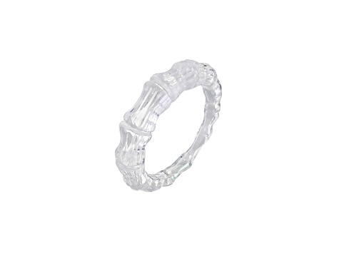 Acrylic Bamboo Ring in Clear