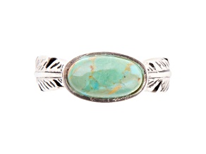 Barse Jewelry Blue Turquoise Sterling Silver Feather Ring