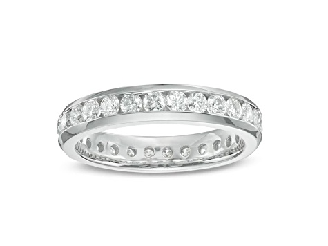 1.00ctw Channel Set Diamond Eternity Wedding Band Ring in 14k White Gold