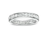 1.00ctw Channel Set Diamond Eternity Wedding Band Ring in 14k White Gold