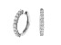 1.25ctw Diamond Hoop Earrings in 14k White Gold