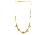 Judith Ripka 16ctw Canary and 2.66ctw White Bella Luce Diamond Simulant 14K Gold Clad Necklace