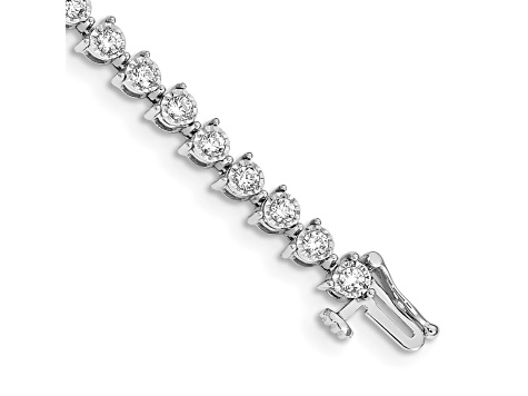 14K White Gold Lab Grown Diamond VS/SI GH, Bracelet